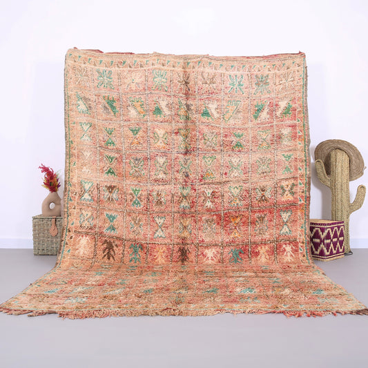 Kopie des wunderschönen Boujaad-Teppichs 6,2 x 10,6 Fuß – marokkanischer Vintage-Teppich – handgefertigter Teppich – marokkanischer Berber-Teppich – alter Boho-Teppich – einzigartiger Teppich