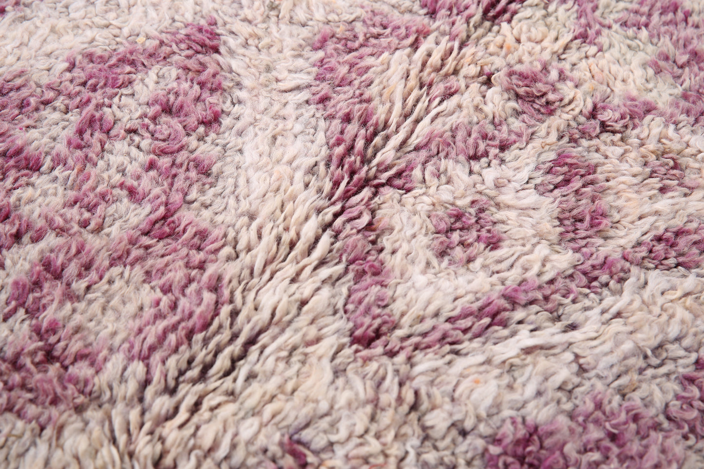 Purple vintage beni mguild rug 6.5 FT X 10.7 FT