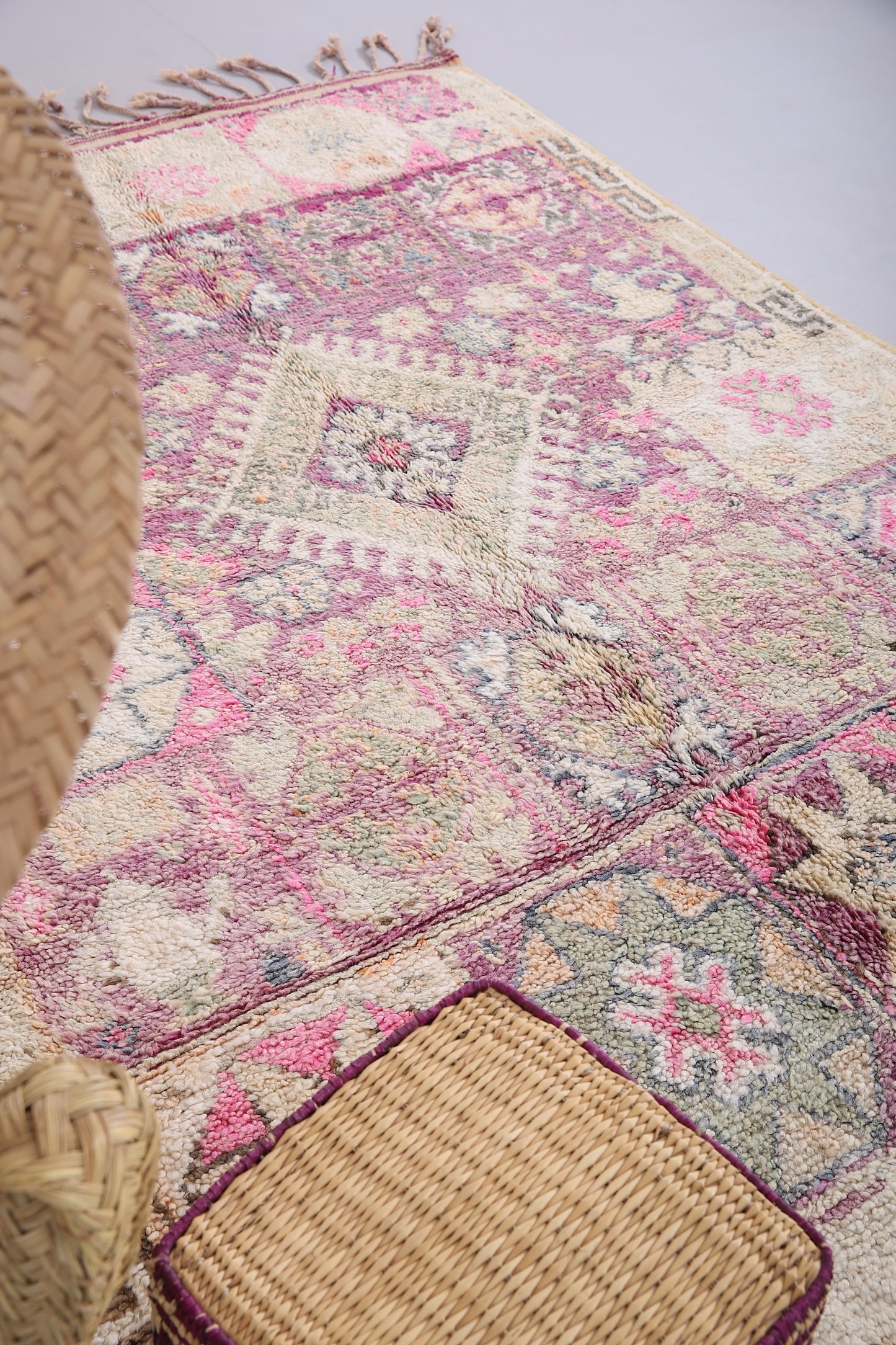 Fabulous purple vintage rug 5.5 FT X 8.5 FT