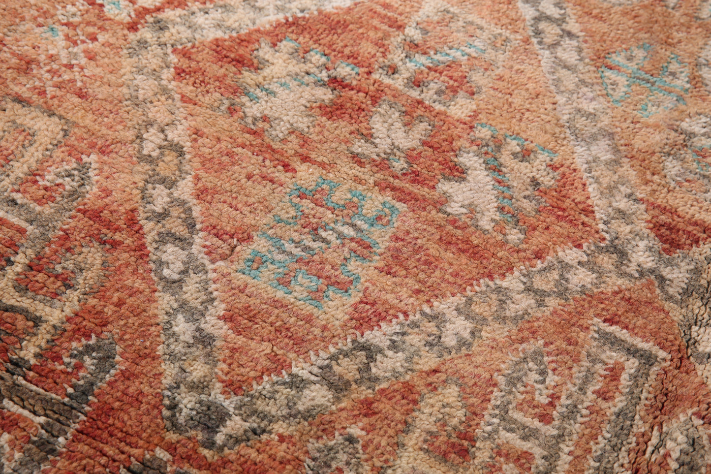Vintage authentischer marokkanischer Boujaad-Teppich 5,6 FT x 10 FT - Vintage marokkanischer Teppich - handgemachter Teppich - Berberteppich - alter Boho-Teppich - antiker Teppich
