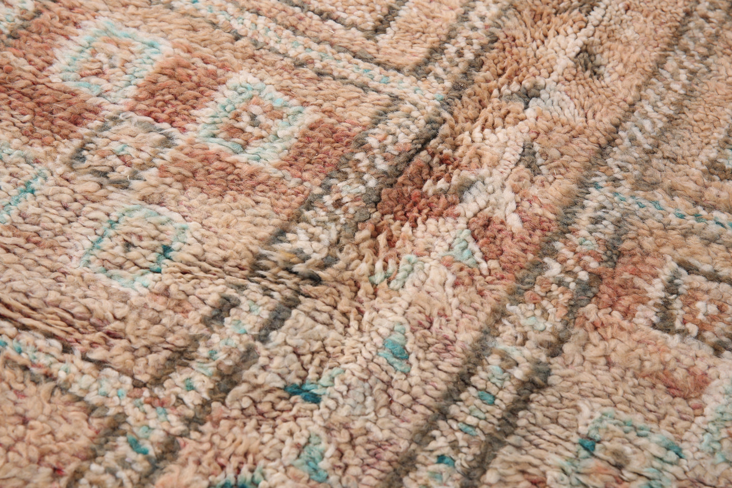 Vintage authentischer marokkanischer Berberteppich 5,5 FT x 7,3 FT - Vintage marokkanischer Teppich - handgemachter Teppich - Berberteppich - alter Boho-Teppich - Einzigartiger Teppich