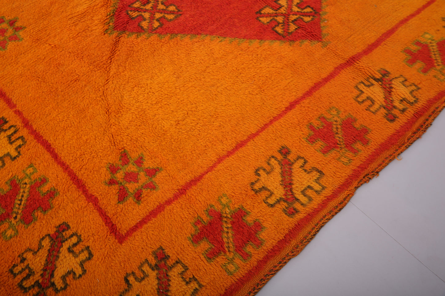 Authentischer Taznakht-Teppich 6,4 FT x 10,7 FT - marokkanischer Vintage-Teppich - handgemachter Taznakht-Teppich - Berberteppich - alter Boho-Teppich - Vintage-Teppich aus Marokko