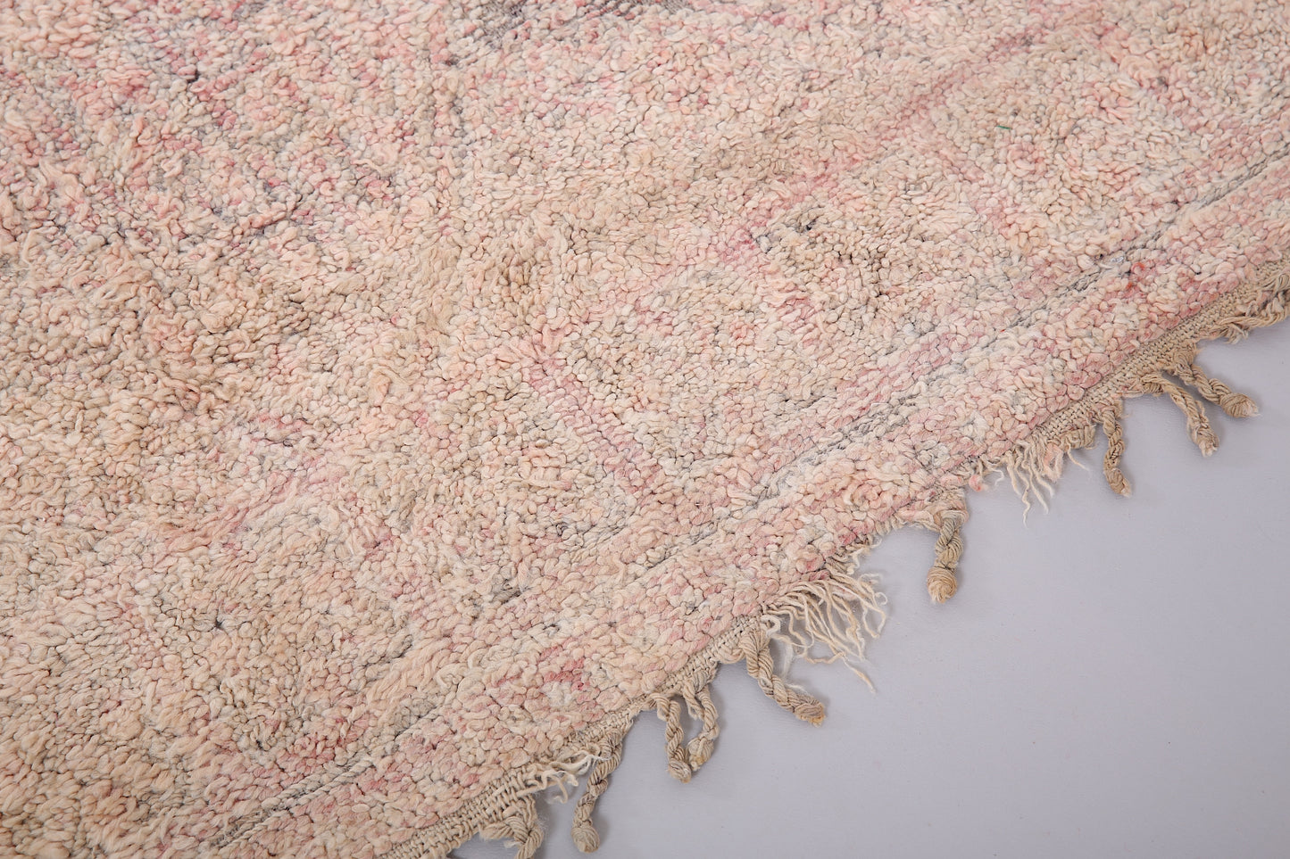 Flamingo Beni Mguild Teppich 6,7 FT x 8,6 FT - marokkanischer Vintage Teppich - handgemachter Tribal Teppich - alter Boho Teppich - marokkanischer Berberteppich