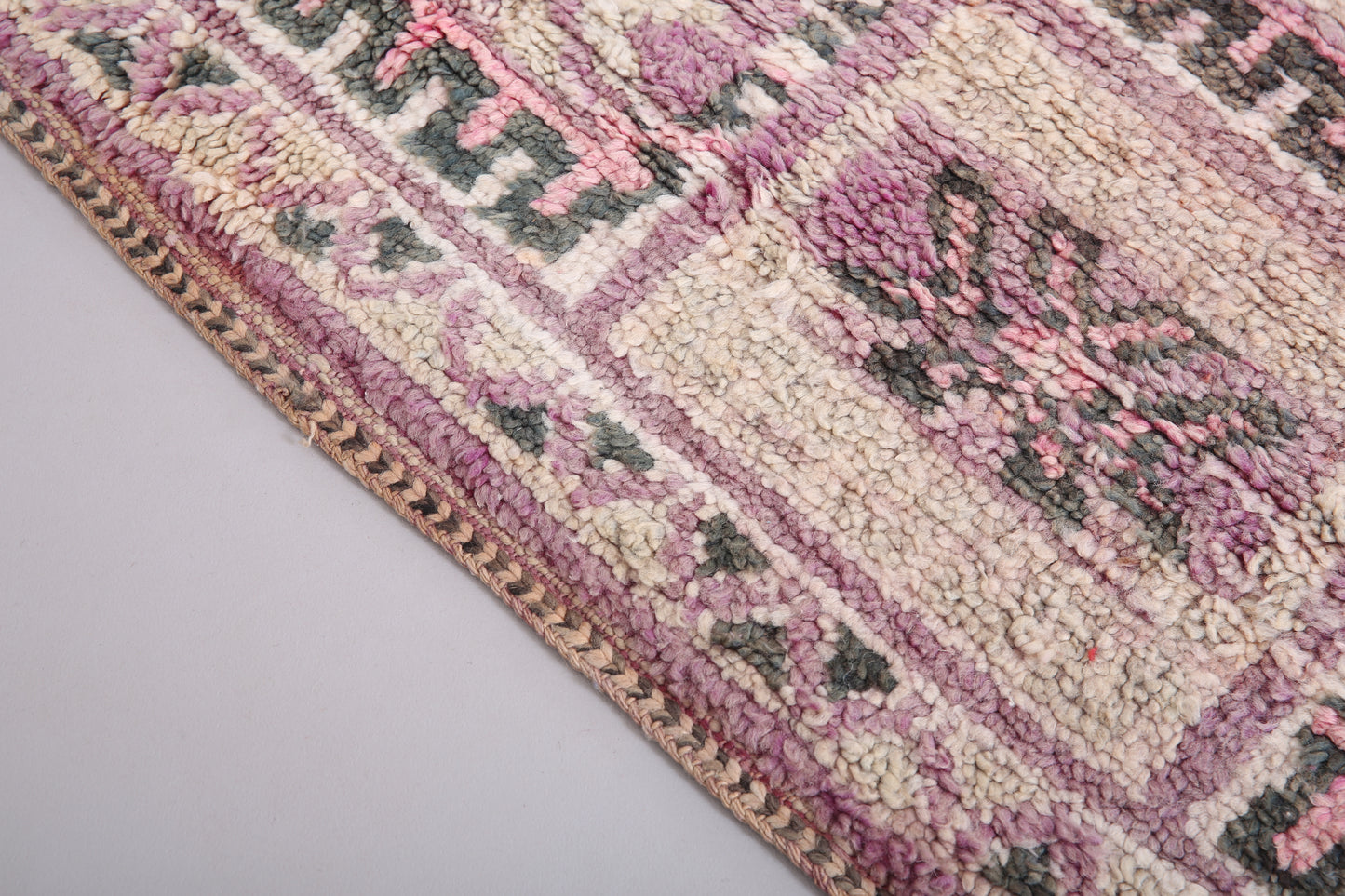 Purple vintage moroccan rug 5.8 FT X 10.7 FT