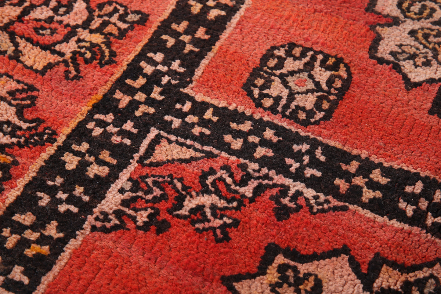 Red Handwoven Rug 4 FT X 7.2 FT