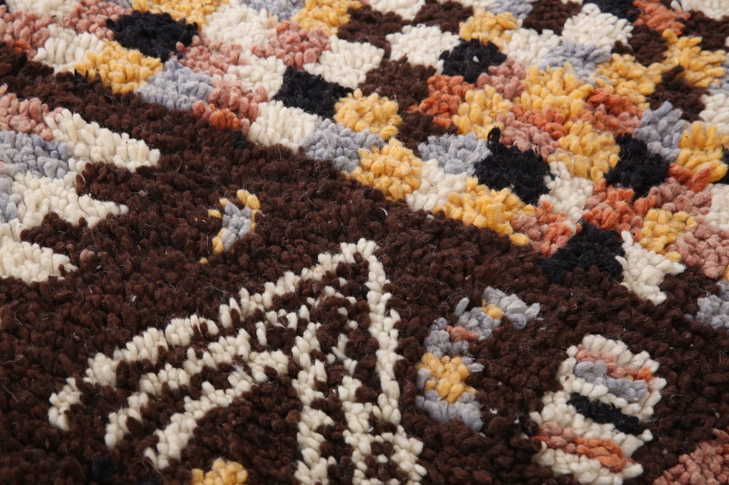 Marokkanischer Boujaad-Läuferteppich 2,6 x 10 Fuß - roter Marokko-Teppich - Vintage-Tribal-Teppich - handgemachter Berberteppich - alter Vintage-Teppich - Boho-Teppich