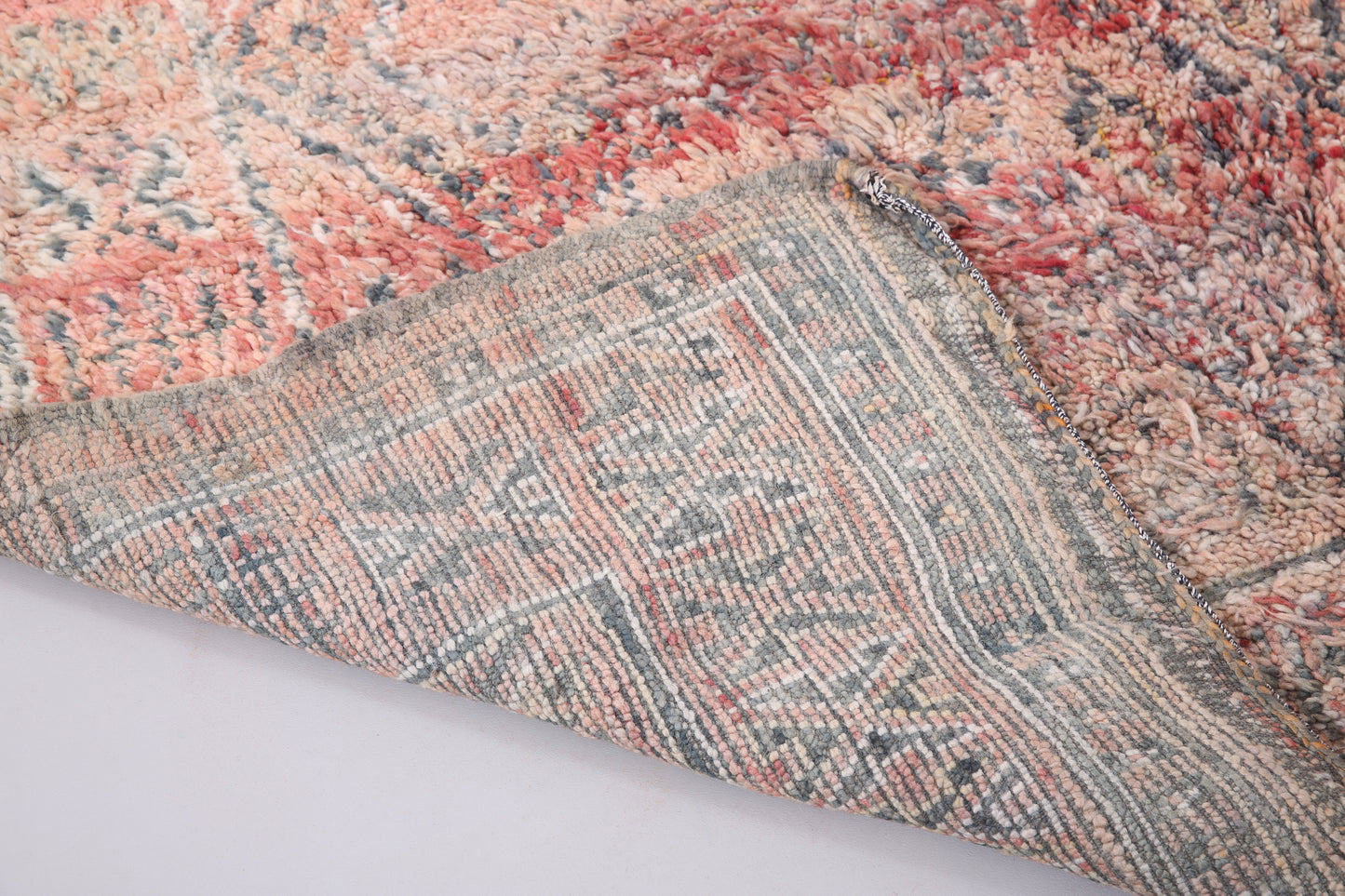 Rosa Beni Mguild Teppich 6,4 FT x 11,3 FT - handgemachter marokkanischer Teppich - Berberteppich