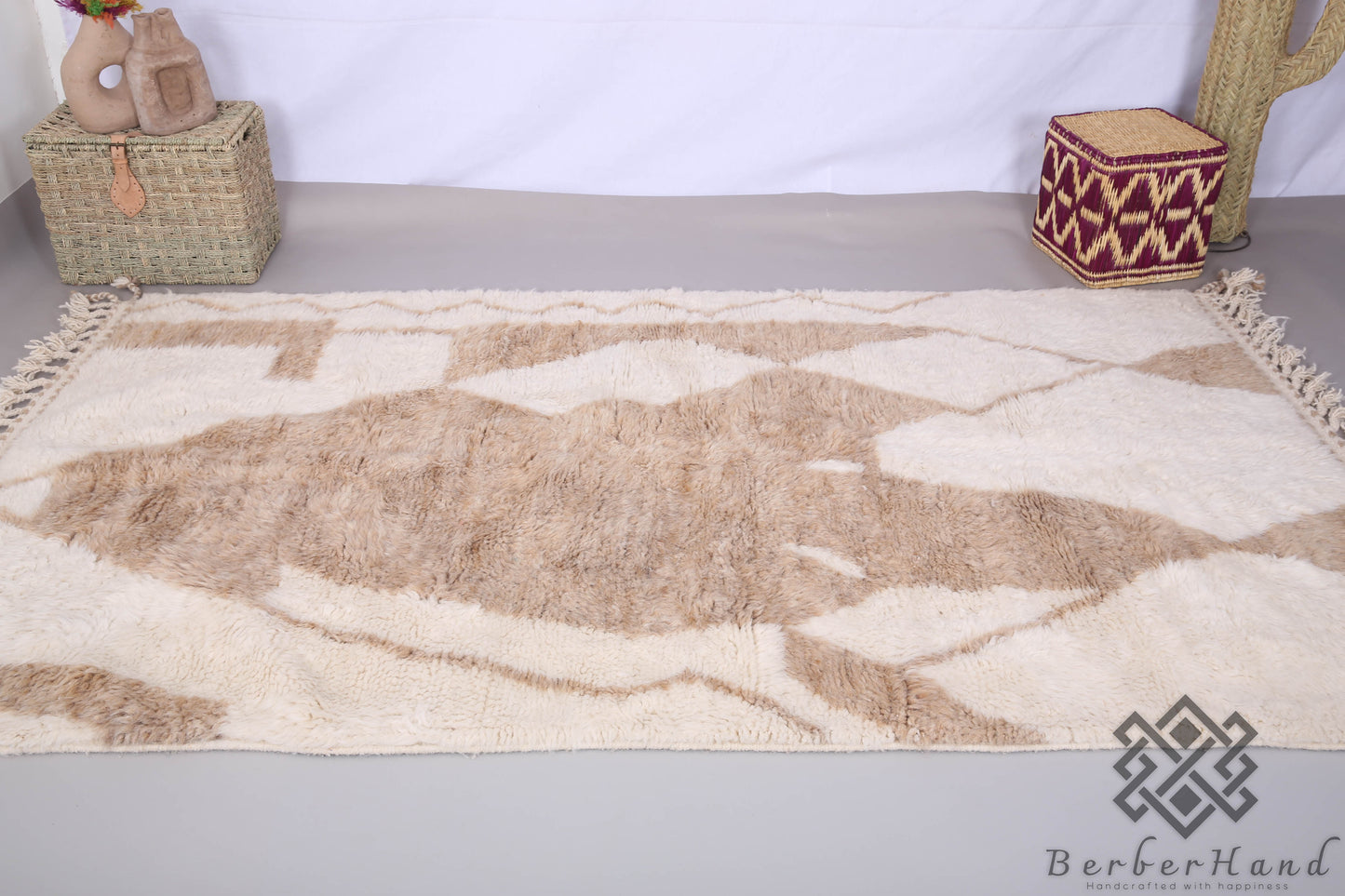 Maßgeschneiderter authentischer marokkanischer Teppich