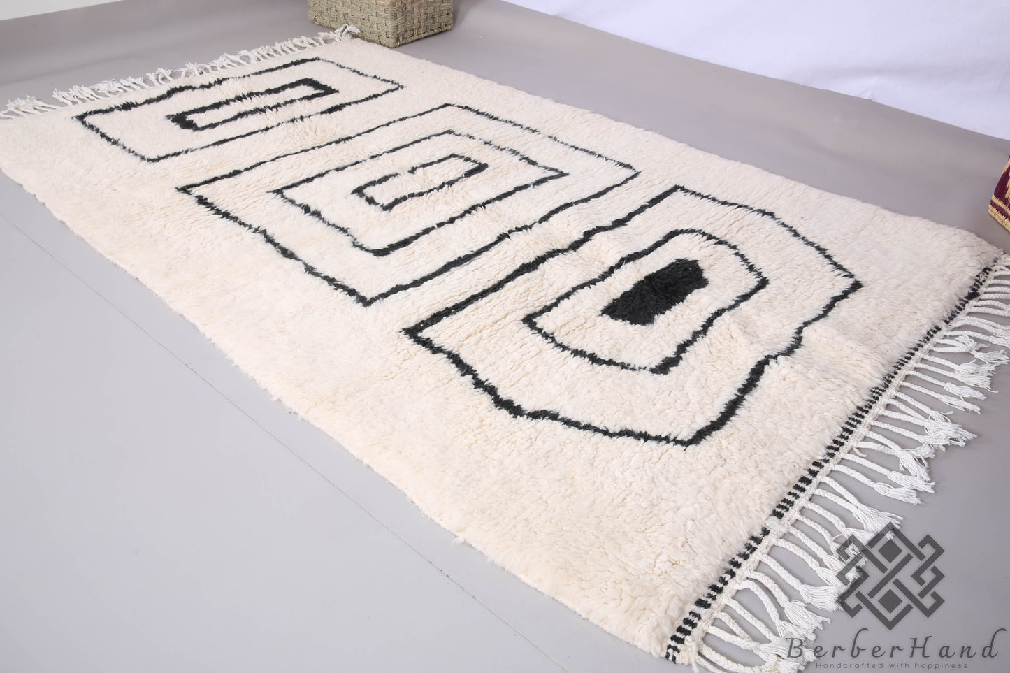 Custom Made Moroccan Beni Ourain Rug – Handwoven Berber Wool Carpet - made to order rug - custom moroccan rug