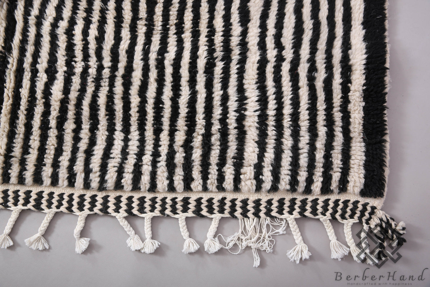 Custom Made Moroccan Beni Ourain Rug – Handwoven Berber Wool Carpet - custom moroccan rug