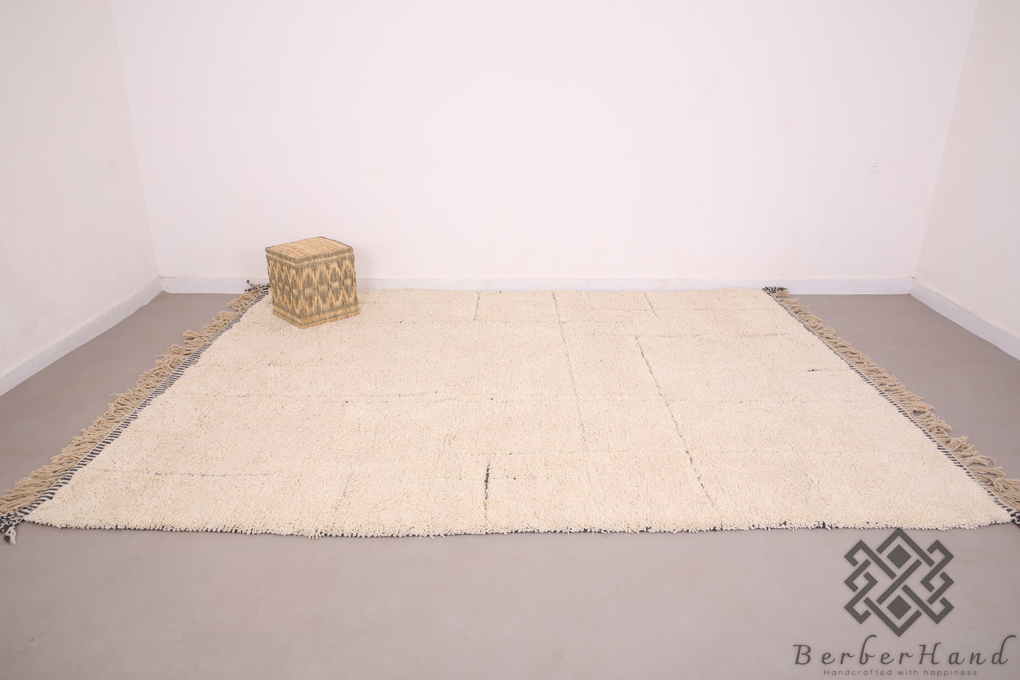 Custom Made Moroccan Beni Ourain Rug – Handwoven Berber Wool Carpet - made to order rug - custom moroccan rug