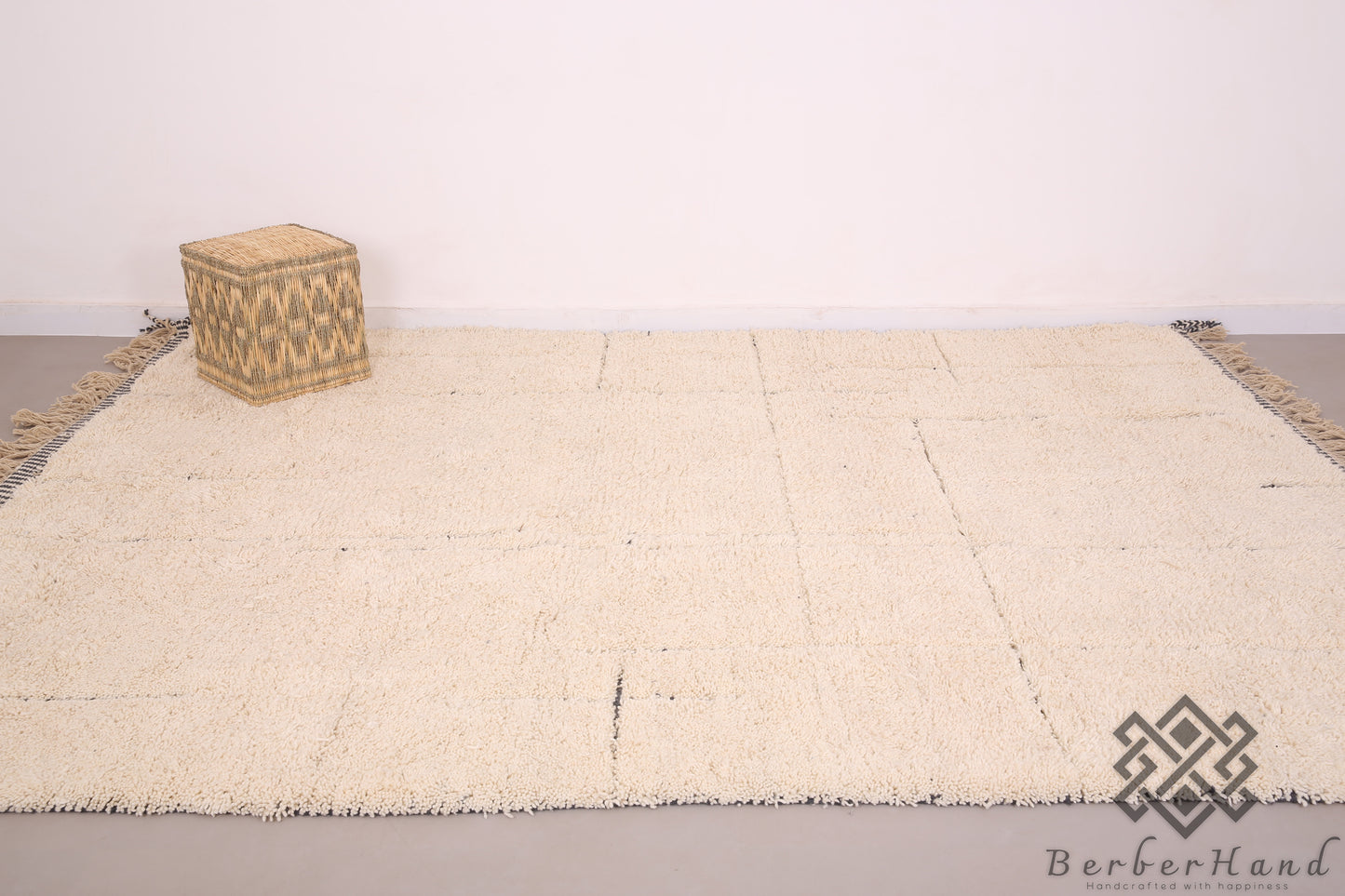 Custom Made Moroccan Beni Ourain Rug – Handwoven Berber Wool Carpet - made to order rug - custom moroccan rug