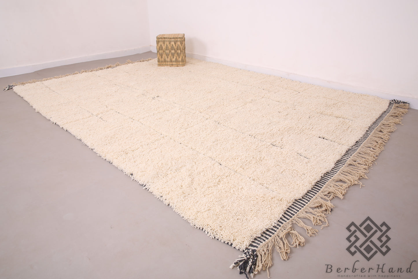 Custom Made Moroccan Beni Ourain Rug – Handwoven Berber Wool Carpet - made to order rug - custom moroccan rug