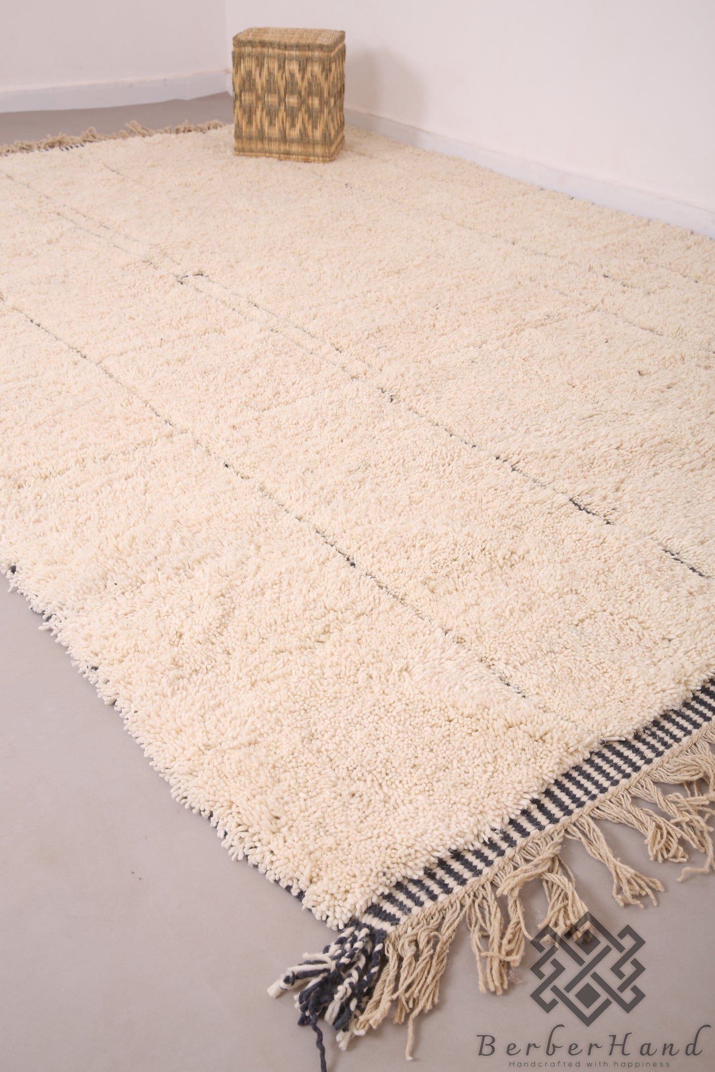 Custom Made Moroccan Beni Ourain Rug – Handwoven Berber Wool Carpet - made to order rug - custom moroccan rug