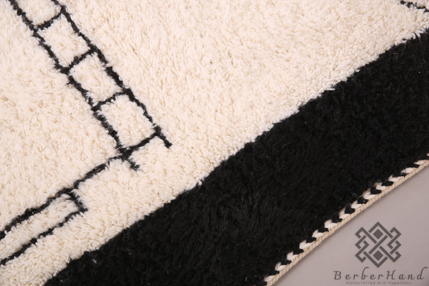 Custom Made Moroccan Beni Ourain Rug – Handwoven Berber Wool Carpet - made to order rug - custom moroccan rug