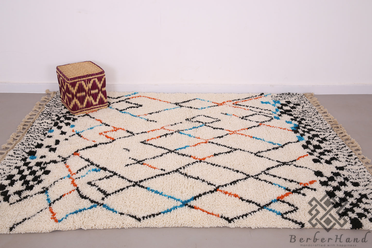 Custom Made Moroccan Beni Ourain Rug – Handwoven Berber Wool Carpet - made to order rug - custom moroccan rug