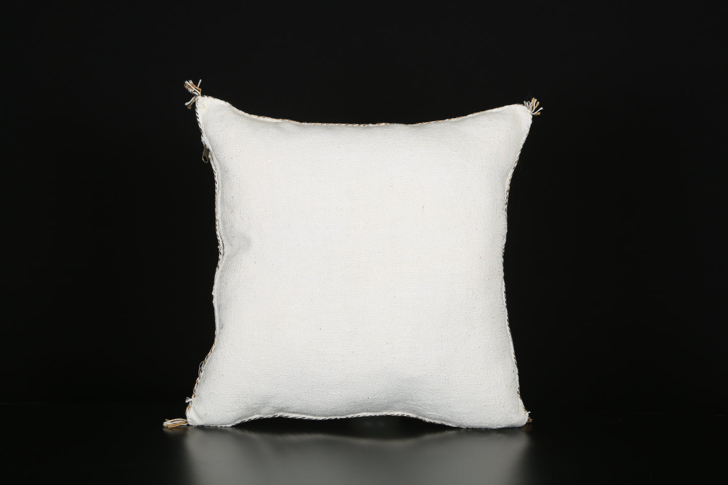 White cactus silk pillow cover 19'' X 19''