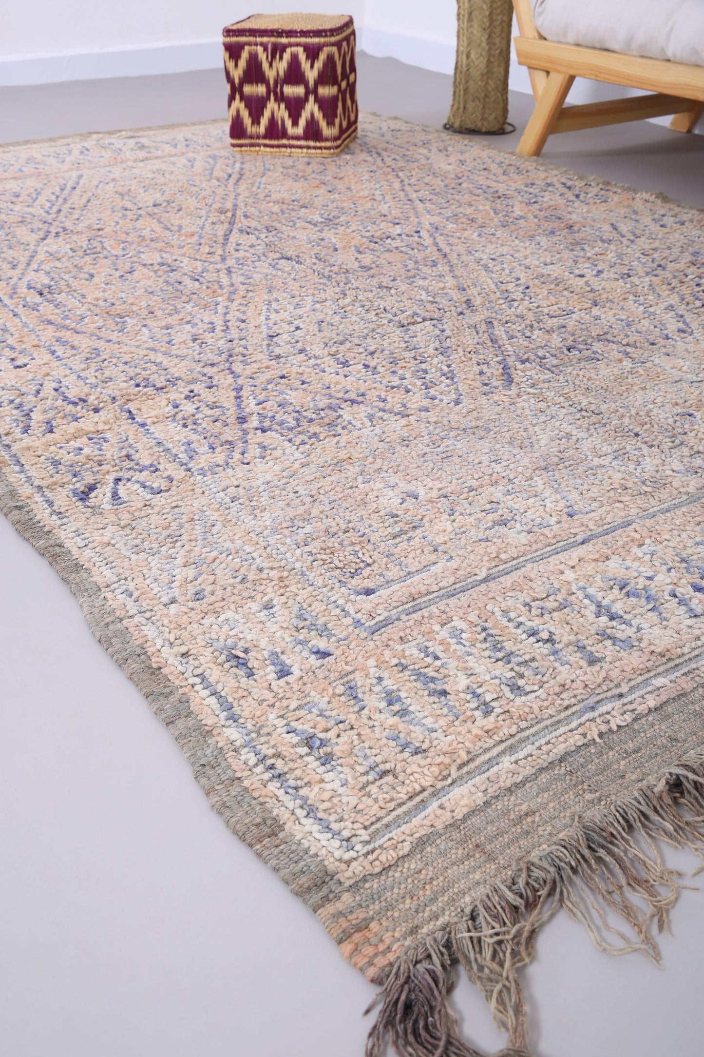 Handgefertigter Beni Mguild Teppich 6,2 FT x 10,2 FT - marokkanischer Vintage Teppich - handgemachter Tribal Teppich - alter Boho Teppich - marokkanischer Berber Teppich