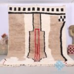 Custom handmade moroccan rug - beni ourain rug - 100% wool rug - handcrafted rug - beni rugs - bohemian rugs - soft rug - berber carpet