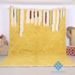 Custom moroccan rug - Moroccan rug - beni ourain rug - All wool rug - handcrafted rug - Gift home decor - Duty free - Yellow moroccan rug