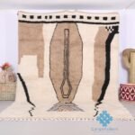 Custom moroccan rug - Beni ourain rug - Moroccan rug - wool rug - handmade rug - brown moroccan rug - moroccan home decor - Living room rug