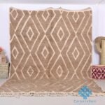 Custom moroccan rug - Moroccan rug - beni ourain rug - wool rug - handcrafted rug - Berber rug - Brown moroccan rug - Moroccan home decor