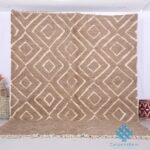 Brown custom moroccan rug - beni ourain rug - All wool rug - handcrafted rug - Beni Ourain rug - Bohemian rug - Living Room berber Rug