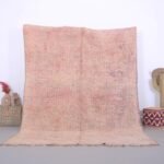 Flamingo pink moroccan Rug 6.7 X 8.6 FT - Authentic Wool rug - boho Home Decor - Moroccan Rug - berber handmade rug - vintage moroccan rug