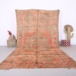Peach Moroccan Boujaad Rug 6.7 x 13 FT - Handmade Berber Rug - Bohemian rug - Authentic Moroccan Rug - Moroccan rug - Vintage Moroccan Rug