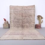 Vintage Beni Mguild Rug 6.4 x 12.5 FT: Handmade Moroccan Wool Berber Rug