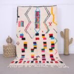 Colorful Azilal Rug 5 x 8.6 ft - moroccan rug - handmade berber rug - moroccan contemporary rug - Abstract rug - moroccan wool design