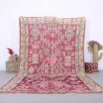 Purple Vintage Moroccan Rug 7 x 11 ft - Moroccan Rug - Boujaad rug - Berber rug -  Vintage Home Decor - Purple rug - Handmade Wool Rug