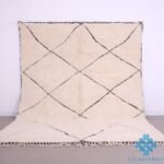 Custom moroccan rug - Beni ourain rug - wool rug - Moroccan rug - Living room rug - bohemian rug - Ivory rug - Tufted rug - berber rug