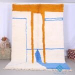 Custom moroccan rug - Moroccan rug - beni ourain rug - wool rug - handcrafted rug - Colorful rug - ivory rug - berber boho rug - Home decor