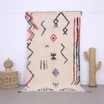 Colorful Azilal Rug 5 ft x 8 ft - moroccan wool rug - handmade berber rug - moroccan contemporary rug - boho chic decor - moroccan design