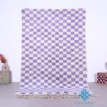 Custom moroccan rug - Moroccan rug - wool rug - checkered rug - beni ourain rug - berber rug - contemporary rug - handmade rug - purple rug