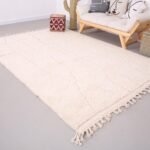 Custom handmade moroccan rug - beni ourain rug - 100% wool rug - handcrafted rug - living room rug - bohemian rug - berber carpet genuine