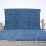 Blue moroccan rug 11 x 14 ft - Moroccan rug - wool rug - handmade rug - berber rug - living room rug - moroccan home decor - Large rug blue