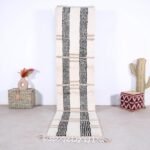Custom moroccan rug - beni ourain rug - 100% wool rug - berber runner rug - bohemian rug - contemporary berber carpet - Beige runner rug