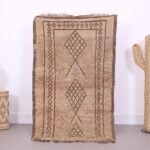 Small Vintage Berber Rug, Moroccan Rug 2.6 x 4.6 FT