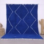 Custom moroccan rug - beni ourain rug - wool rug - handcrafted rug - Moroccan rug - bohemian rugs - berber rug handmade - moroccan rug blue