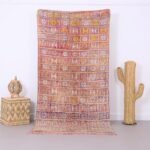 Vintage Boujaad Rug 4 x 7.5 FT - Vintage moroccan rug - Moroccan rug - Old moroccan rug - Berber wool rug - Vintage home decor - Runner rug