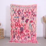 Handmade Colorful Boujaad Rug, Moroccan Rug 3.4 x 5.6 ft