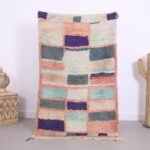 Small Handmade Colorful Boujaad Rug 3.1 x 5.1 ft, Moroccan Rug