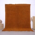 Brown beni ourain rug 7 x 8 ft - Moroccan rug - vintage moroccan rug - wool rug - handmade rug - berber rug - brown moroccan rug - Old rug