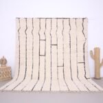 Beige Moroccan Rug 8 x 10 ft - Moroccan rug - beni ourain rug - wool rug - Berber rug - genuine lamb wool - Handmade rug - Hand tufted rug