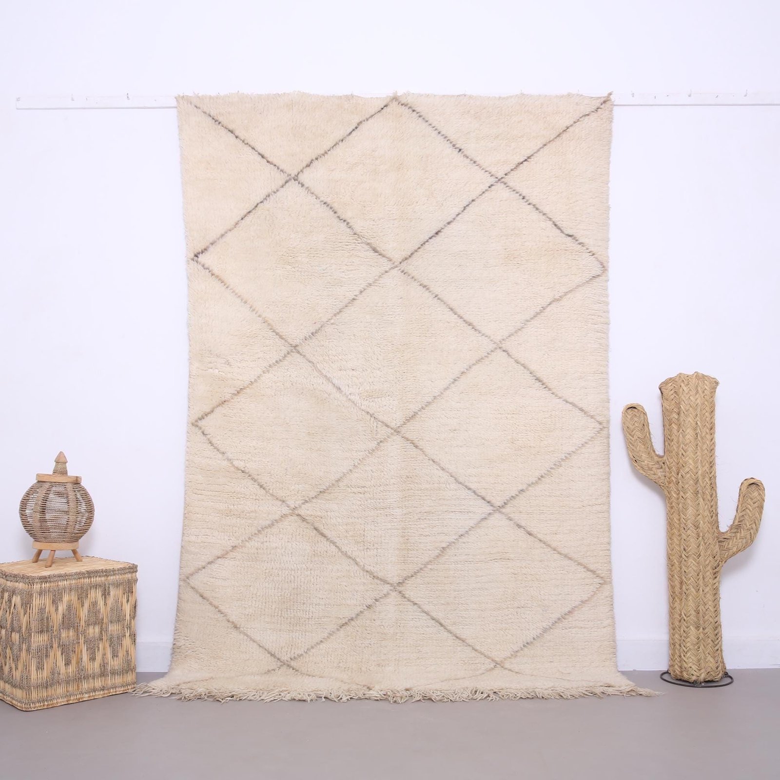 il_fullxfull.7029215442_m95q Vintage Handmade Beni Ourain Rug 4.8 x 7.2 ft - Moroccan Rug - Duty free - Image 1