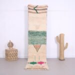 Vintage moroccan runner rug 2.2 x 9.7 FT- Moroccan rug - Vintage moroccan rug - vintage runner rug - Colorful moroccan rug - Wool runner rug