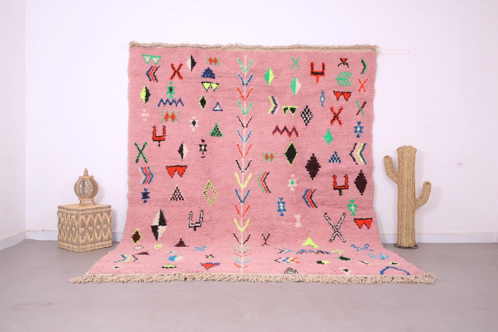 il_fullxfull.7077476034_cbxw Pink Custom Moroccan Wool Carpet, Handcrafted Berber Home Decor, Moroccan rug - Image 1