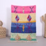 Handmade Small Boujaad rug 3.1 x 5 ft, Moroccan rug